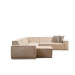 Casa si Gradina - Mobilier - Canapele si coltare - Coltare - Coltar, Atelier Del Sofa, lemn fag si pal, crem, 343x262x167 cm, material 100% poliester - Infinity.ro