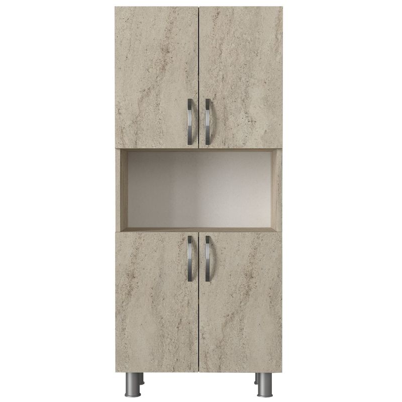 Casa si Gradina - Mobilier - Mobilier baie - Corpuri baie - Dulap baie, Hanah Home, pal melaminat, travertin, 59.5x29.5x140.3 cm - Infinity.ro