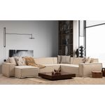 Casa si Gradina - Mobilier - Canapele si coltare - Coltare - Coltar, Atelier Del Sofa, lemn fag si pal, crem, 343x262x167 cm, material 100% poliester - Infinity.ro