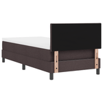 Casa si Gradina - Mobilier - Paturi si accesorii - Paturi - Pat cu Box Spring cu Saltea Maro Intunecat 100x200 cm Tesatura - Infinity.ro