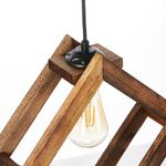 Casa si Gradina - Corpuri si surse de iluminat - Lustre si pendule - Candelabru, Opviq, lemn, maro, 34x34x75 cm - Infinity.ro