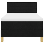Casa si Gradina - Mobilier - Paturi si accesorii - Paturi - Pat cu arcuri cu saltea neagra 90x200 cm tesatura - Infinity.ro