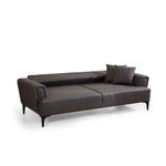 Casa si Gradina - Mobilier - Canapele si coltare - Canapele - Canapea extensibila, Atelier Del Sofa, lemn fag si placi aglomerate, gri inchis, 230x95x77 cm - Infinity.ro