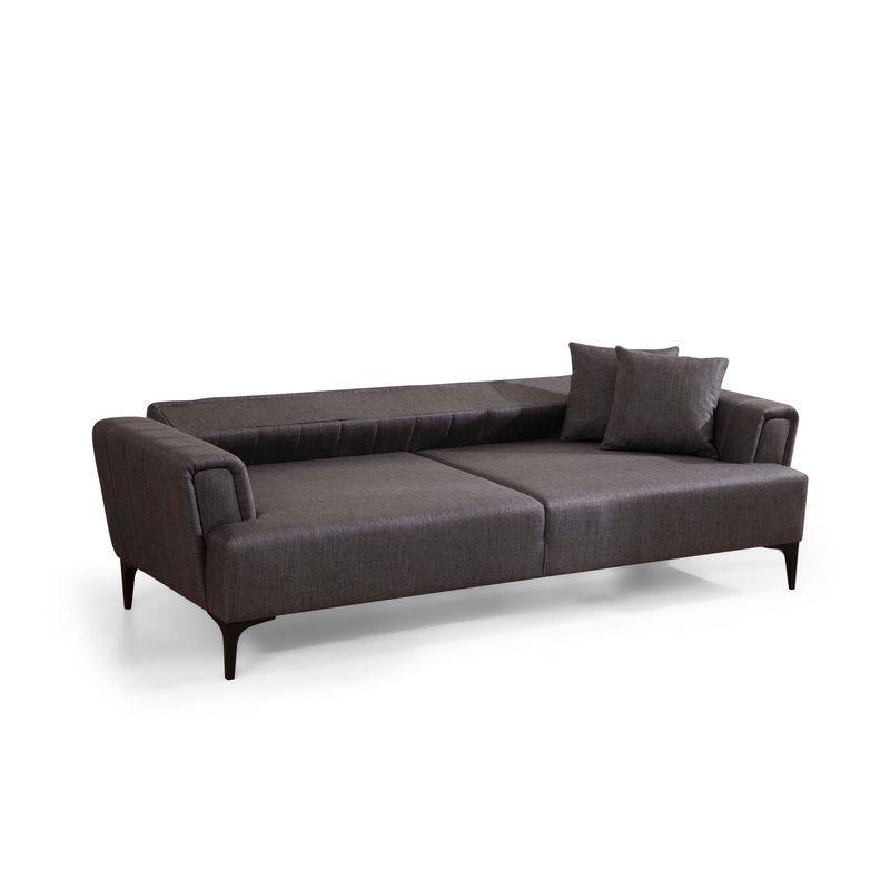 Casa si Gradina - Mobilier - Canapele si coltare - Canapele - Canapea extensibila, Atelier Del Sofa, lemn fag si placi aglomerate, gri inchis, 230x95x77 cm - Infinity.ro