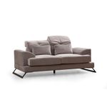 Casa si Gradina - Mobilier - Canapele si coltare - Canapele - Canapea 2 locuri, Hanah Home, lemn fag si pal, gri deschis, 185x100x92 cm - Infinity.ro