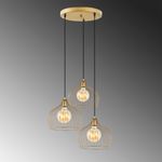 Casa si Gradina - Corpuri si surse de iluminat - Lustre si pendule - Candelabru, Opviq, metal, auriu stralucitor, 56x56x121 cm - Infinity.ro