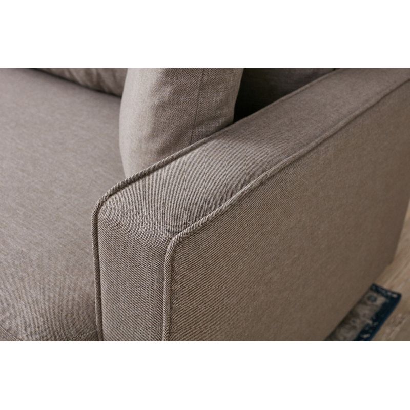 Casa si Gradina - Mobilier - Canapele si coltare - Canapele - Canapea 2 locuri, Hanah Home, poliester, crem, 155x90x82 cm - Infinity.ro