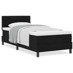 Casa si Gradina - Mobilier - Paturi si accesorii - Paturi - Pat Box Spring cu Saltea Negru 90x190 cm Marmura - Infinity.ro