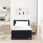 Casa si Gradina - Mobilier - Paturi si accesorii - Paturi - Pat Box Spring cu Saltea Negru 90x190 cm Marmura - Infinity.ro