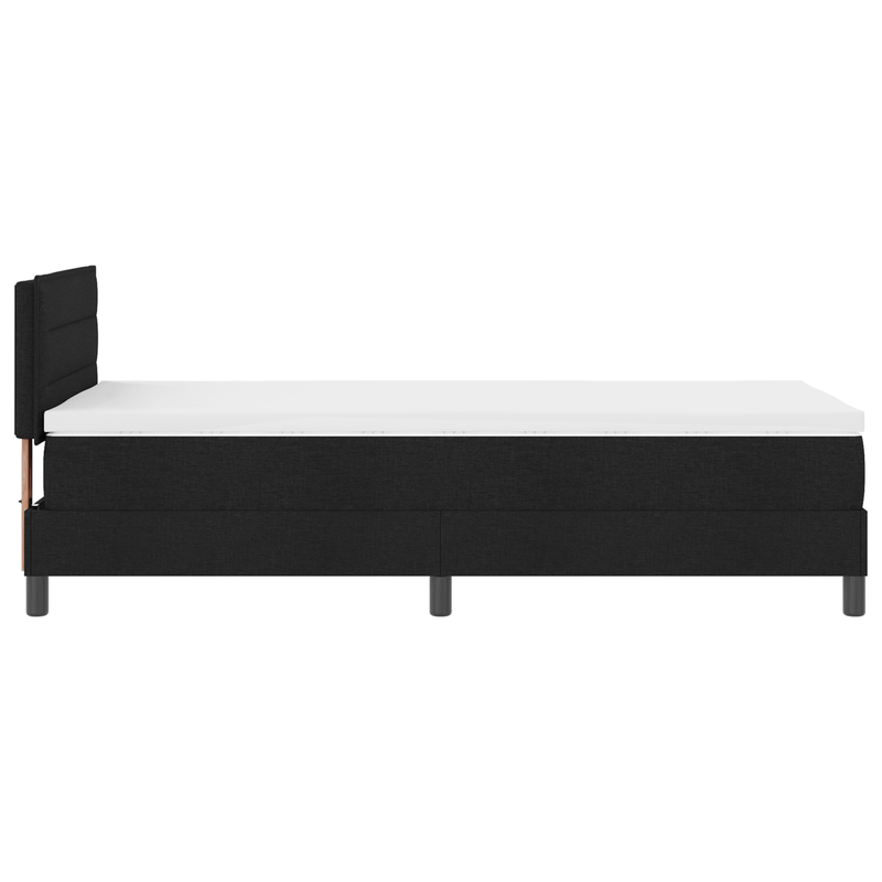 Casa si Gradina - Mobilier - Paturi si accesorii - Paturi - Pat Box Spring cu Saltea Negru 90x190 cm Marmura - Infinity.ro