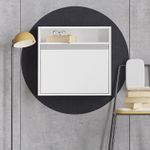 Casa si Gradina - Mobilier - Mese si birouri - Birouri - Birou de studiu, Hanah Home, pal melaminat, alb, 64x60x20 cm - Infinity.ro