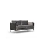 Casa si Gradina - Mobilier - Canapele si coltare - Canapele - Canapea 2 locuri, Hanah Home, lemn fag, gri, 177x87x90 cm - Infinity.ro