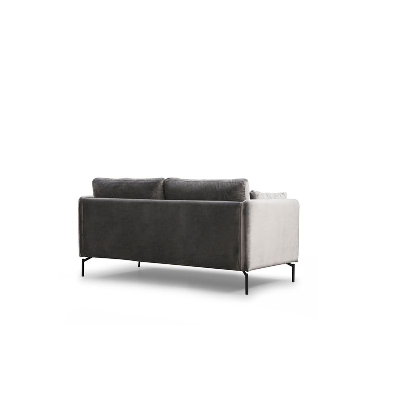 Casa si Gradina - Mobilier - Canapele si coltare - Canapele - Canapea 2 locuri, Hanah Home, lemn fag, gri, 177x87x90 cm - Infinity.ro