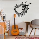 Casa si Gradina - Decoratiuni - Decoratiuni perete - Accesoriu decorativ de perete, Wallxpert, metal, negru, 68x70 cm - Infinity.ro