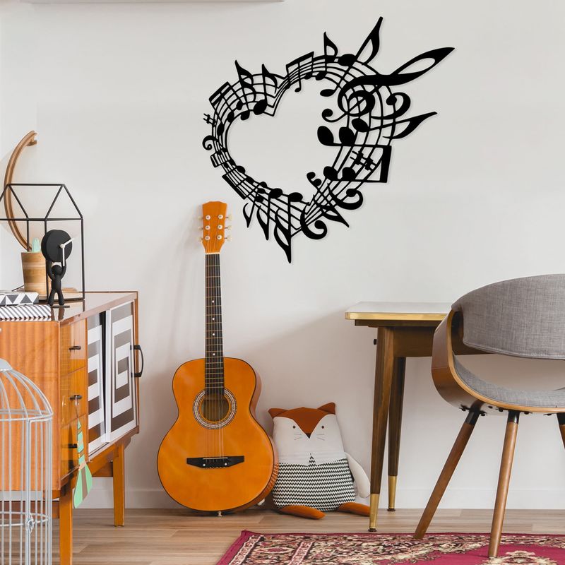 Casa si Gradina - Decoratiuni - Decoratiuni perete - Accesoriu decorativ de perete, Wallxpert, metal, negru, 68x70 cm - Infinity.ro