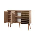 Casa si Gradina - Mobilier - Comode si corpuri - Console - Consola, Hanah Home, pal melaminat, stejar sonoma, 120x36x90 cm, 863SPH3419 - Infinity.ro
