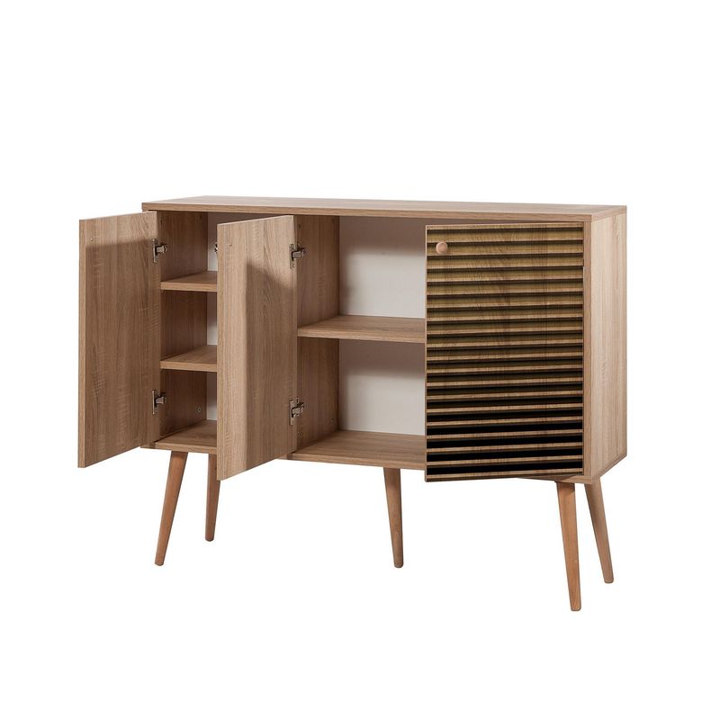Casa si Gradina - Mobilier - Comode si corpuri - Console - Consola, Hanah Home, pal melaminat, stejar sonoma, 120x36x90 cm, 863SPH3419 - Infinity.ro
