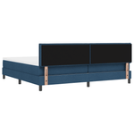 Casa si Gradina - Mobilier - Paturi si accesorii - Paturi - Pat cu arcuri cu saltea albastra 200x200 cm tesatura - Infinity.ro