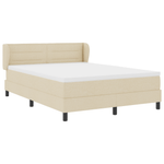 Casa si Gradina - Mobilier - Paturi si accesorii - Paturi - Pat Box Spring cu Saltea Crem 140x190 cm Fabrics - Infinity.ro