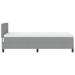 Casa si Gradina - Mobilier - Paturi si accesorii - Paturi - Pat cu arcuri cu saltea gri deschis 90x200 cm tesatura - Infinity.ro