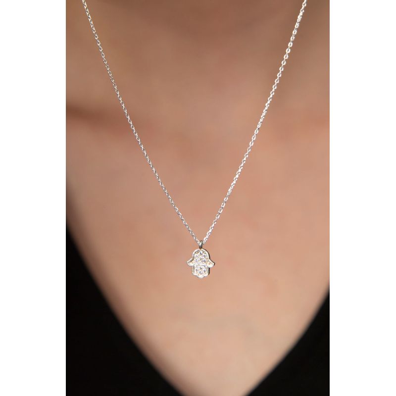 Fashion, accesorii si bijuterii - Femei - Bijuterii femei - Coliere femei - Colier, Heliophilia, argint 925, argintiu, lungime lant 43 cm, 938ELS5861 - Infinity.ro