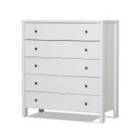 Casa si Gradina - Mobilier - Comode si corpuri - Comode - Comoda, Hanah Home, pal melaminat, alb, 100x47x110 cm - Infinity.ro