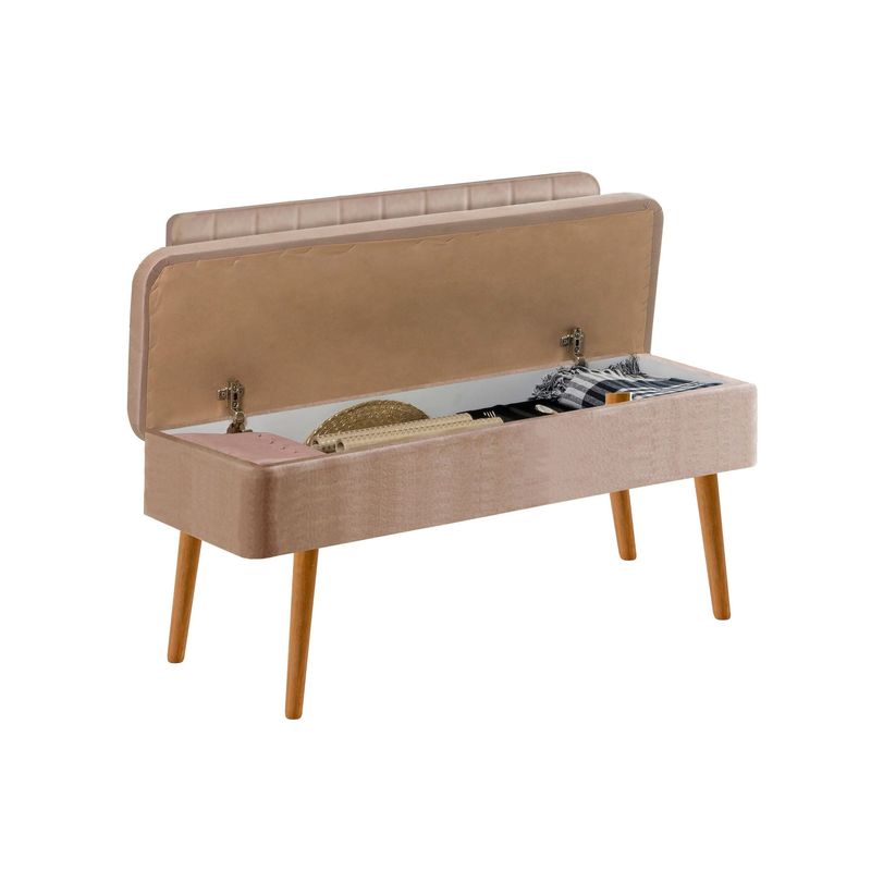 Casa si Gradina - Mobilier - Canapele si coltare - Banchete - Banca, Hanah Home, pal melaminat, pin atlantic si piatra, 110x40x82.5 cm - Infinity.ro