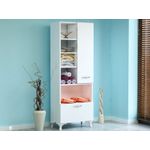 Casa si Gradina - Mobilier - Comode si corpuri - Comode - Comoda, Hanah Home, pal melaminat, alb, 60x31.5x163.6 cm - Infinity.ro
