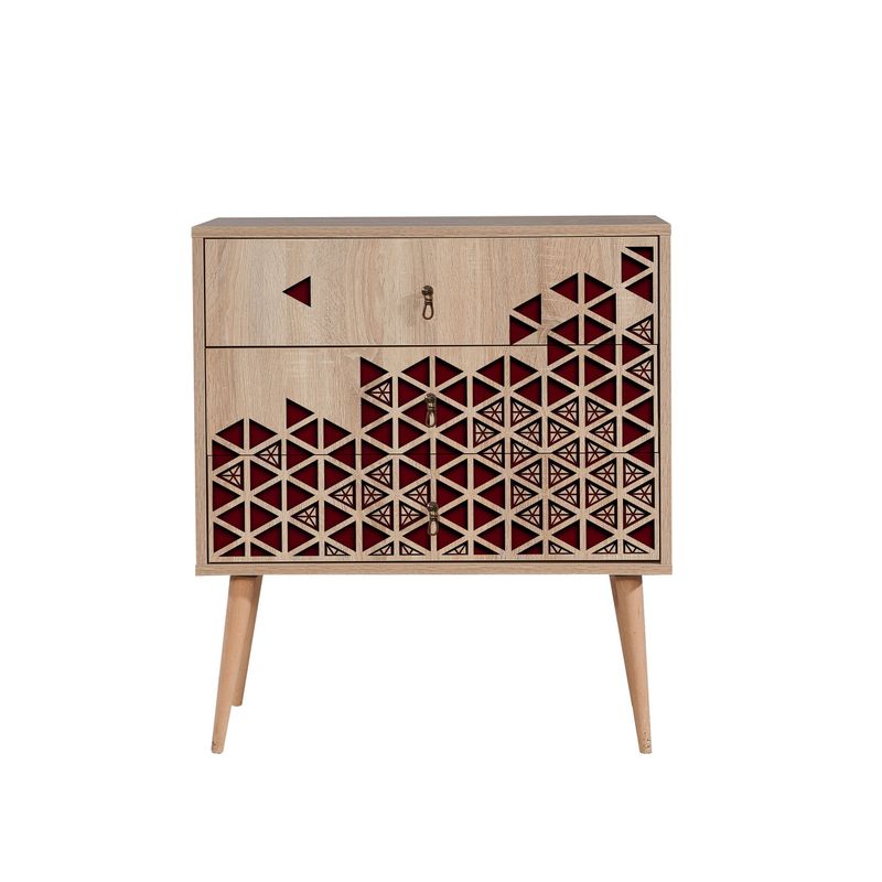 Casa si Gradina - Mobilier - Comode si corpuri - Comode - Comoda, Hanah Home, pal melaminat, stejar sonoma, 80x40x90 cm, 869VEL3430 - Infinity.ro