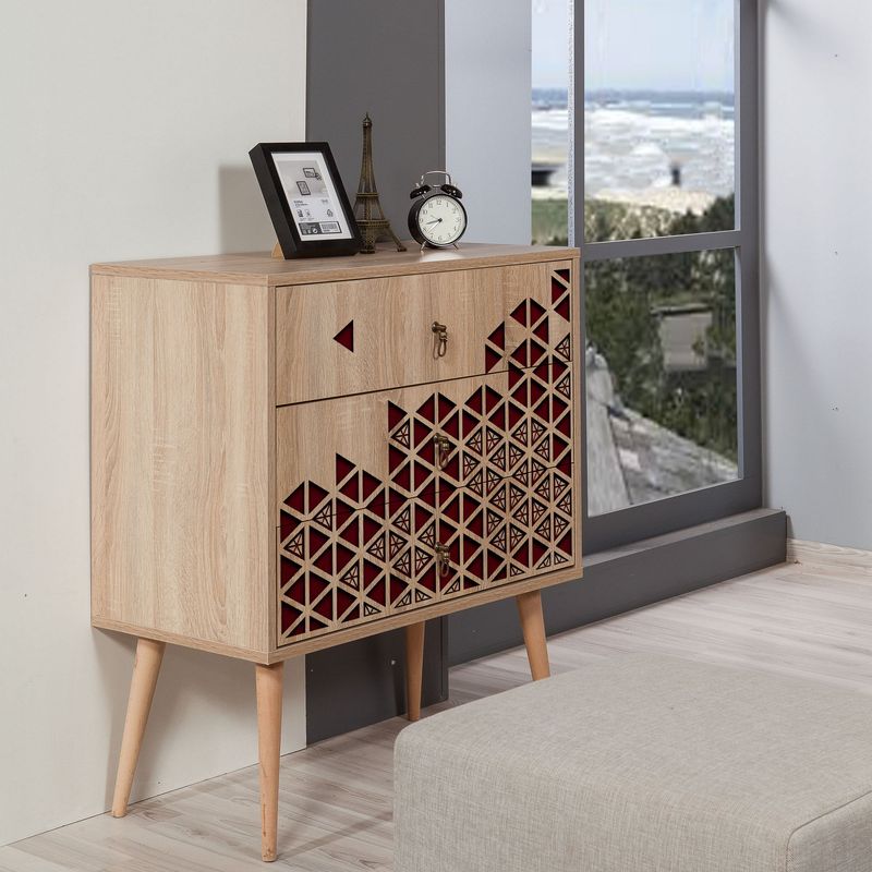 Casa si Gradina - Mobilier - Comode si corpuri - Comode - Comoda, Hanah Home, pal melaminat, stejar sonoma, 80x40x90 cm, 869VEL3430 - Infinity.ro
