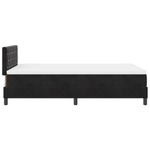 Casa si Gradina - Mobilier - Paturi si accesorii - Paturi - Pat box spring cu saltea, negru, dublu mic, catifea - Infinity.ro