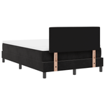 Casa si Gradina - Mobilier - Paturi si accesorii - Paturi - Pat box spring cu saltea, negru, dublu mic, catifea - Infinity.ro