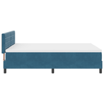 Casa si Gradina - Mobilier - Paturi si accesorii - Paturi - Pat box spring cu saltea, albastru inchis, 160x200 cm, catifea - Infinity.ro