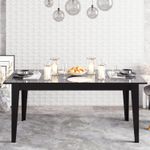 Casa si Gradina - Mobilier - Mese si birouri - Mese bucatarie si dining - Masa dining, Hanah Home, panou aglomerat cu melamina, negru, 180x90x76.8 cm - Infinity.ro