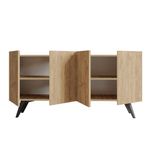Casa si Gradina - Mobilier - Comode si corpuri - Console - Consola, Hanah Home, PAL melaminat, stejar, 150x76x40 cm - Infinity.ro