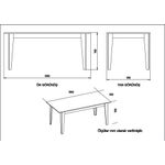Casa si Gradina - Mobilier - Mese si birouri - Mese bucatarie si dining - Masa dining, Hanah Home, panou aglomerat cu melamina, negru, 180x90x76.8 cm - Infinity.ro