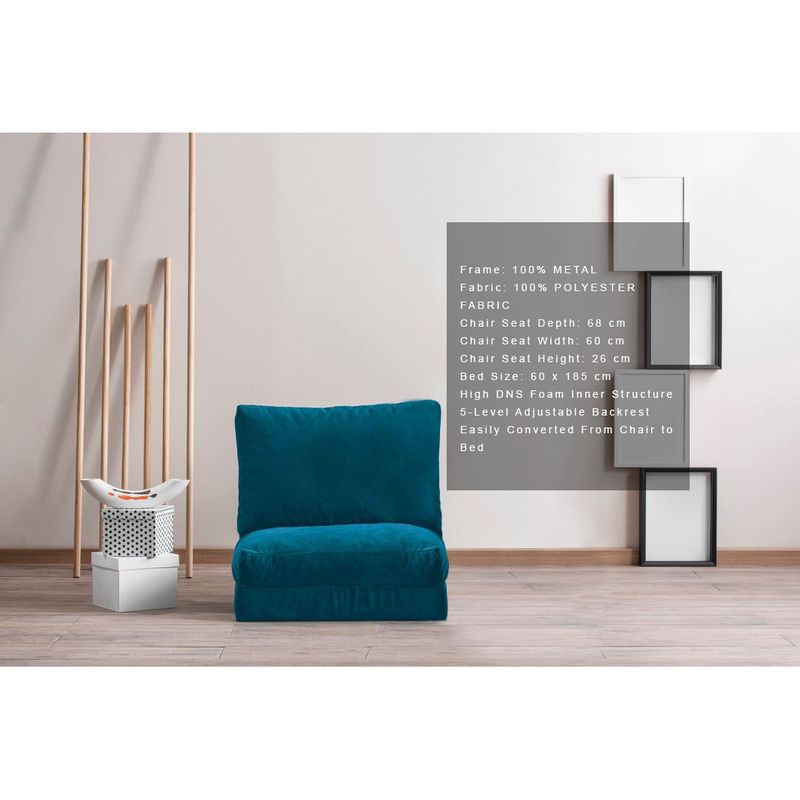Casa si Gradina - Mobilier - Canapele si coltare - Canapele - Canapea extensibila, Hanah Home, metal, verde, 60x68x62 cm - Infinity.ro