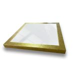 Casa si Gradina - Decoratiuni - Oglinzi - Set oglinzi, Wallxpert, sticla, rama plastic laminat, auriu si argintiu, 24x24 cm, 3 bucati - Infinity.ro