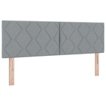 Casa si Gradina - Mobilier - Paturi si accesorii - Paturi - Pat cu saltea gri deschis 140x190 cm din tesatura - Infinity.ro