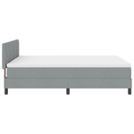 Casa si Gradina - Mobilier - Paturi si accesorii - Paturi - Pat cu saltea gri deschis 140x190 cm din tesatura - Infinity.ro