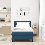 Casa si Gradina - Mobilier - Paturi si accesorii - Paturi - Pat cu arcuri cu saltea Albastra 100x200 cm Tesatura - Infinity.ro