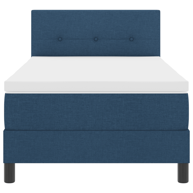 Casa si Gradina - Mobilier - Paturi si accesorii - Paturi - Pat cu arcuri cu saltea Albastra 100x200 cm Tesatura - Infinity.ro