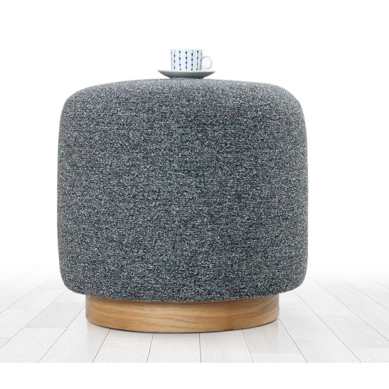 Casa si Gradina - Mobilier - Scaune si fotolii - Tabureti - Puf, Atelier Del Sofa, bumbac si in, gri, 45x42 cm - Infinity.ro