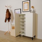 Casa si Gradina - Mobilier - Dulapuri si sifoniere - Dulapuri - Dulap multifunctional, Hanah Home, pal melaminat, alb, 72x34x119 cm - Infinity.ro