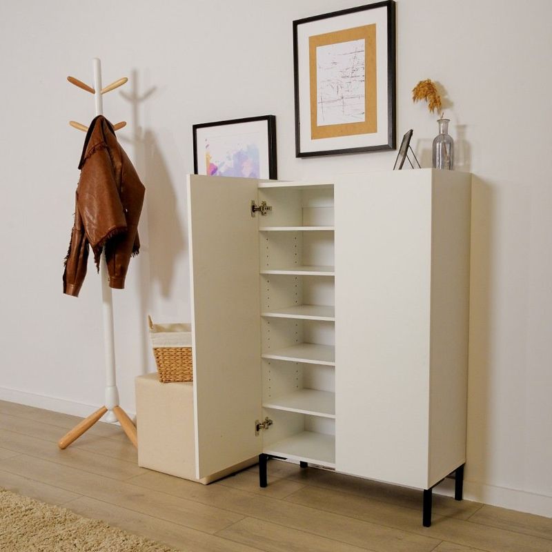 Casa si Gradina - Mobilier - Dulapuri si sifoniere - Dulapuri - Dulap multifunctional, Hanah Home, pal melaminat, alb, 72x34x119 cm - Infinity.ro