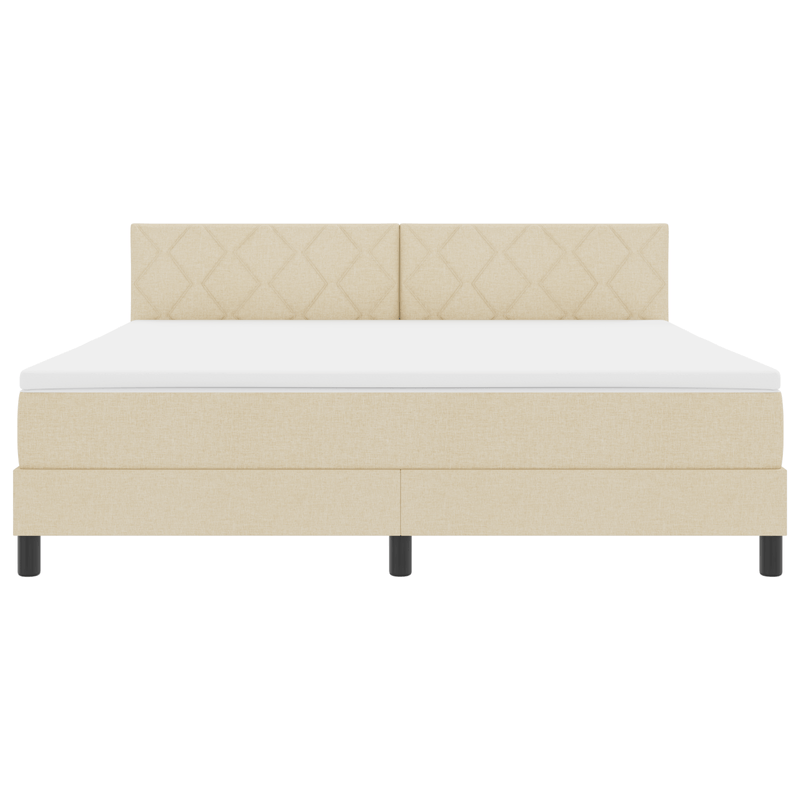 Casa si Gradina - Mobilier - Paturi si accesorii - Paturi - Pat cu arcuri si saltea Bej 180x200 cm - Infinity.ro
