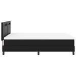 Casa si Gradina - Mobilier - Paturi si accesorii - Paturi - Pat cu suport  cu saltea neagra 140x200 cm din piele sintetica - Infinity.ro