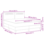 Casa si Gradina - Mobilier - Paturi si accesorii - Paturi - Pat cu suport  cu saltea neagra 140x200 cm din piele sintetica - Infinity.ro