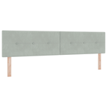Casa si Gradina - Mobilier - Paturi si accesorii - Paturi - Pat box spring cu saltea, gri deschis, 200x200 cm, catifea - Infinity.ro