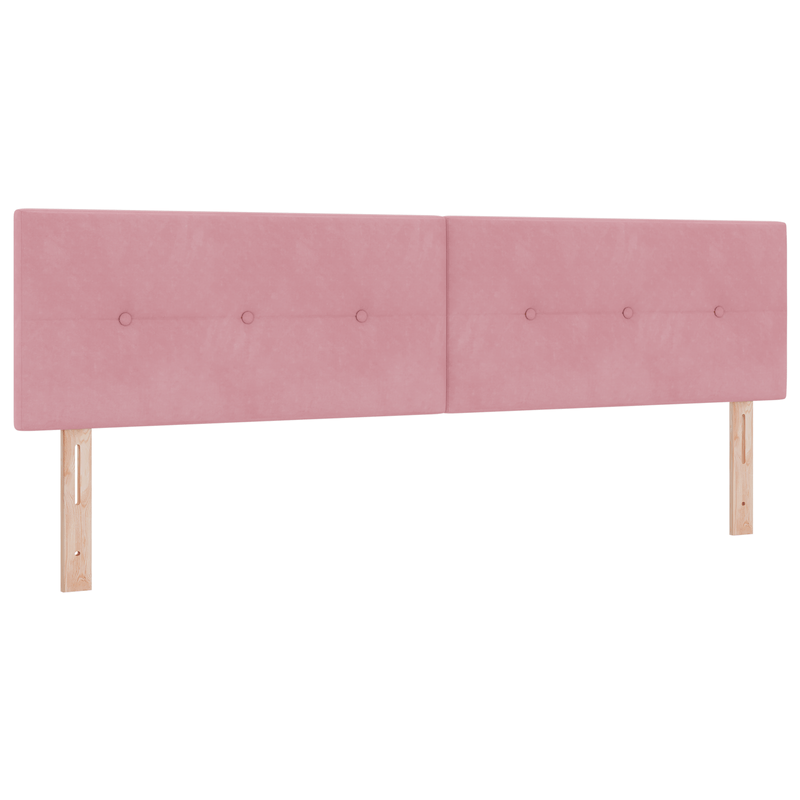 Casa si Gradina - Mobilier - Paturi si accesorii - Paturi - Pat box spring cu saltea, roz, super king, catifea - Infinity.ro